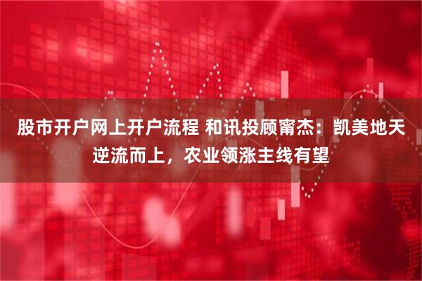 股市开户网上开户流程 和讯投顾甯杰：凯美地天逆流而上，农业领涨主线有望